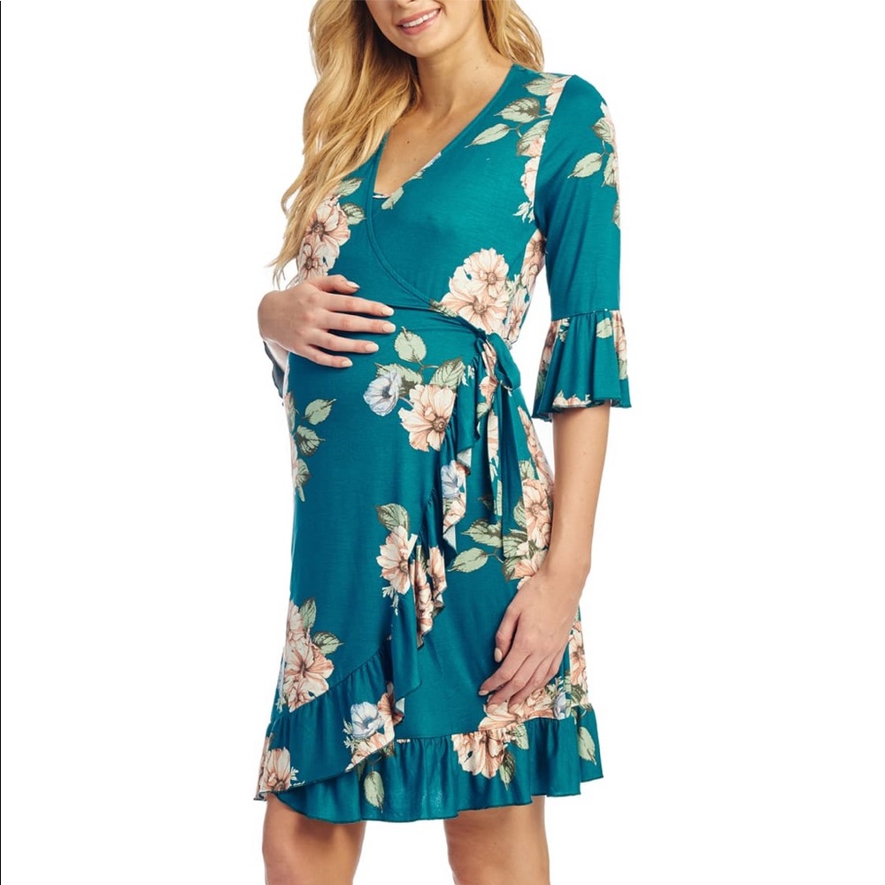 Everly Grey Leilani Maternity & Nursing Wrap Dress